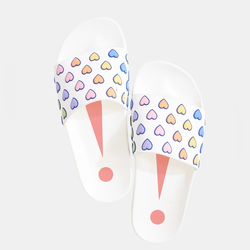 roller rabbit disco heart slides